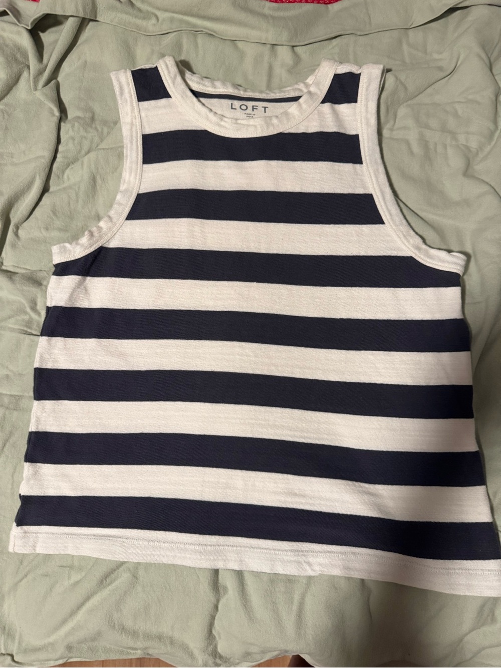 LOFT WHITE And DEEP BLUE HARBOR TANK NWOT
